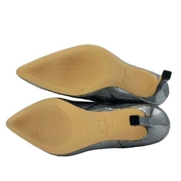 Marc Fisher Kendry Metallic Leather Stiletto Boots Size 7 - Picture 10 of 11